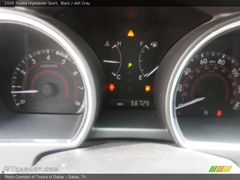 Black / Ash Gray 2008 Toyota Highlander Sport