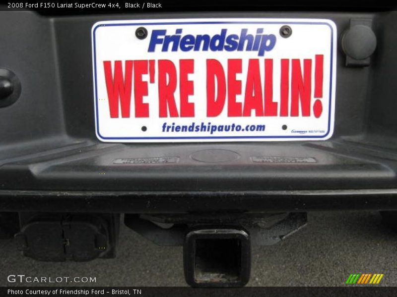 Black / Black 2008 Ford F150 Lariat SuperCrew 4x4