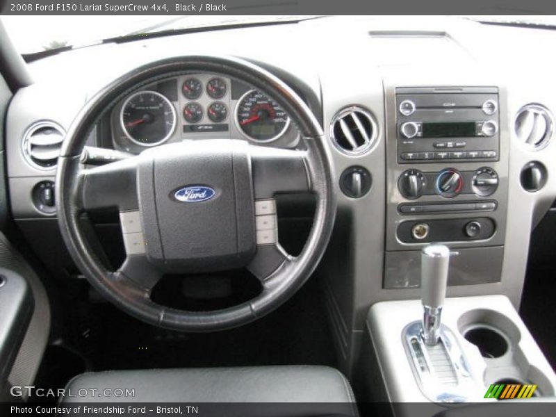 Black / Black 2008 Ford F150 Lariat SuperCrew 4x4