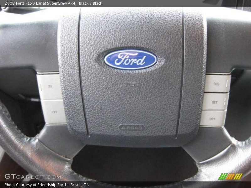 Black / Black 2008 Ford F150 Lariat SuperCrew 4x4