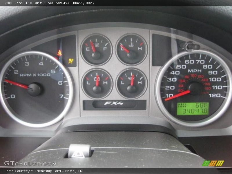 Black / Black 2008 Ford F150 Lariat SuperCrew 4x4