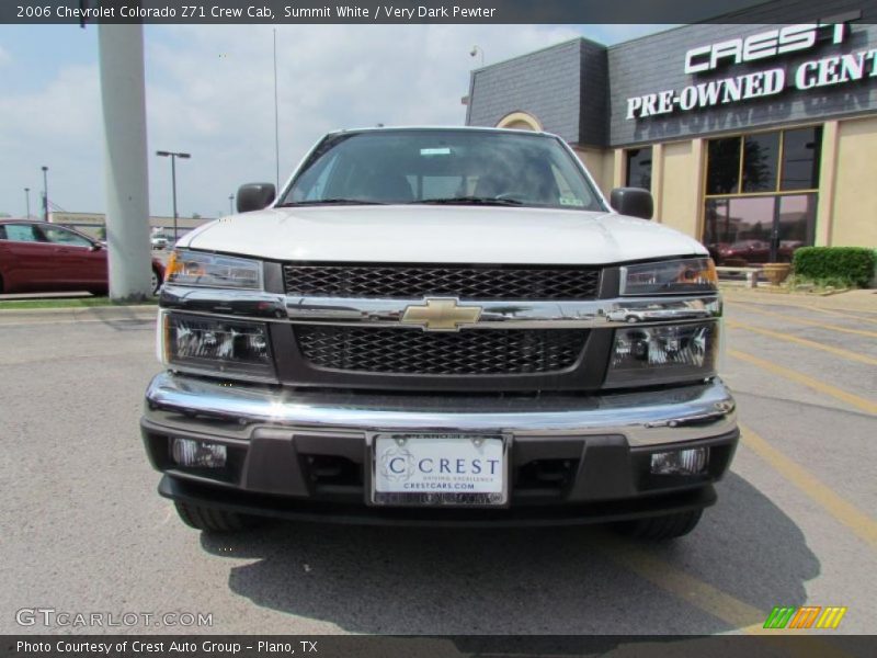 Summit White / Very Dark Pewter 2006 Chevrolet Colorado Z71 Crew Cab