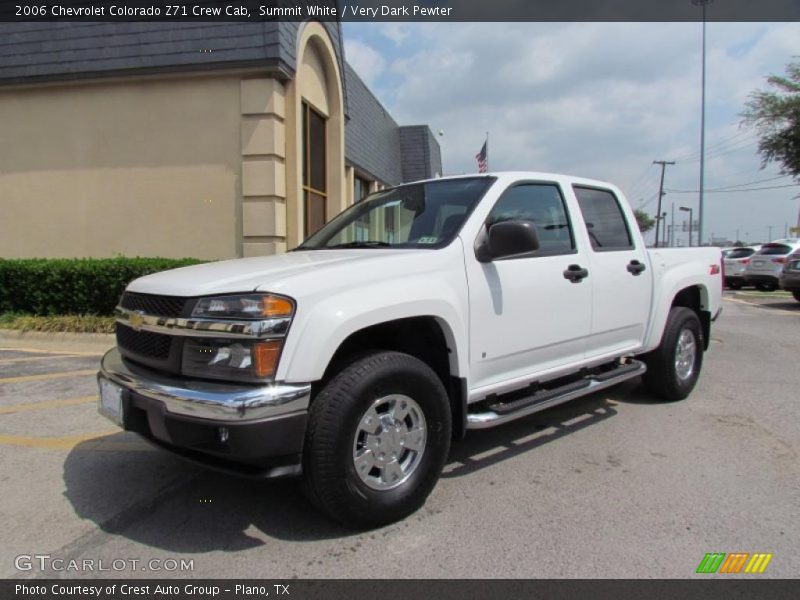 Summit White / Very Dark Pewter 2006 Chevrolet Colorado Z71 Crew Cab