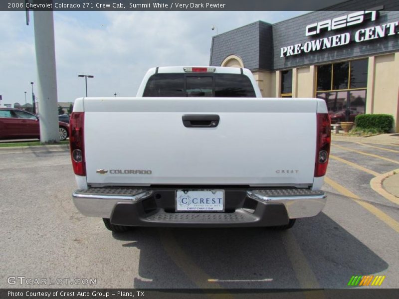 Summit White / Very Dark Pewter 2006 Chevrolet Colorado Z71 Crew Cab