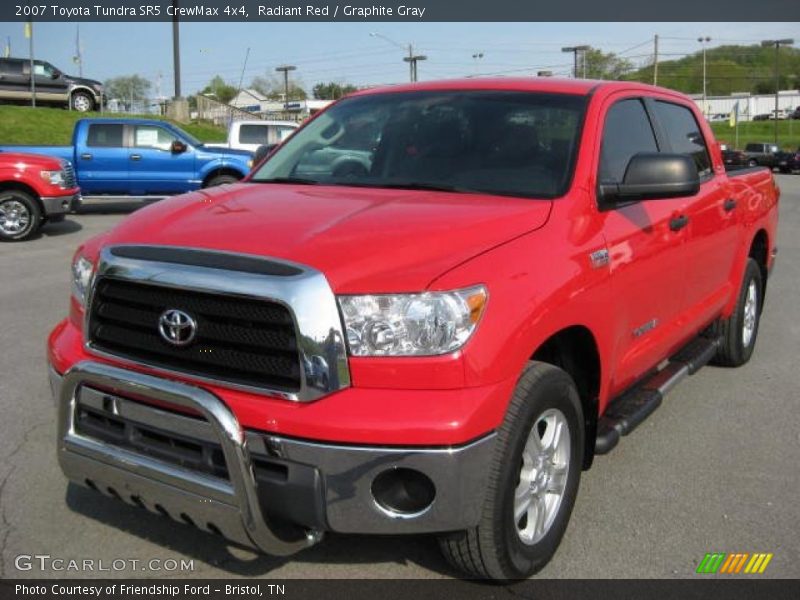 Radiant Red / Graphite Gray 2007 Toyota Tundra SR5 CrewMax 4x4