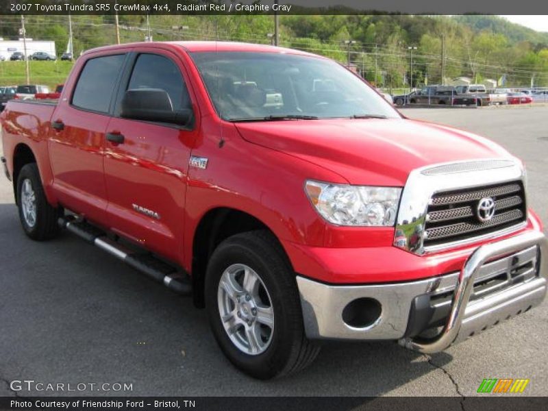 Radiant Red / Graphite Gray 2007 Toyota Tundra SR5 CrewMax 4x4
