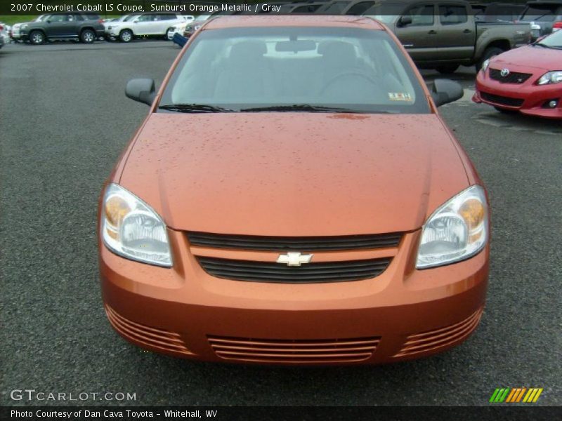 Sunburst Orange Metallic / Gray 2007 Chevrolet Cobalt LS Coupe