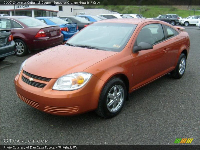 Sunburst Orange Metallic / Gray 2007 Chevrolet Cobalt LS Coupe