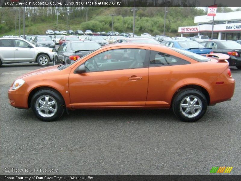Sunburst Orange Metallic / Gray 2007 Chevrolet Cobalt LS Coupe