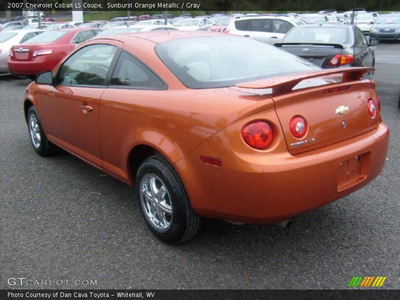 Sunburst Orange Metallic / Gray 2007 Chevrolet Cobalt LS Coupe