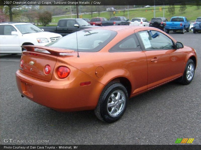 Sunburst Orange Metallic / Gray 2007 Chevrolet Cobalt LS Coupe