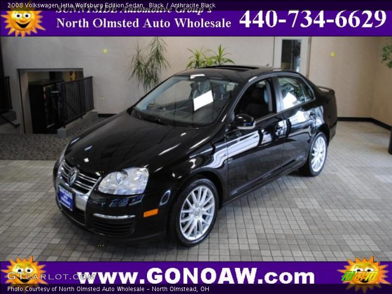Black / Anthracite Black 2008 Volkswagen Jetta Wolfsburg Edition Sedan