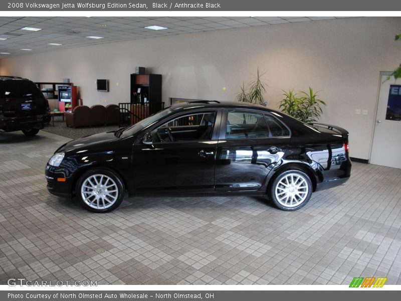 Black / Anthracite Black 2008 Volkswagen Jetta Wolfsburg Edition Sedan