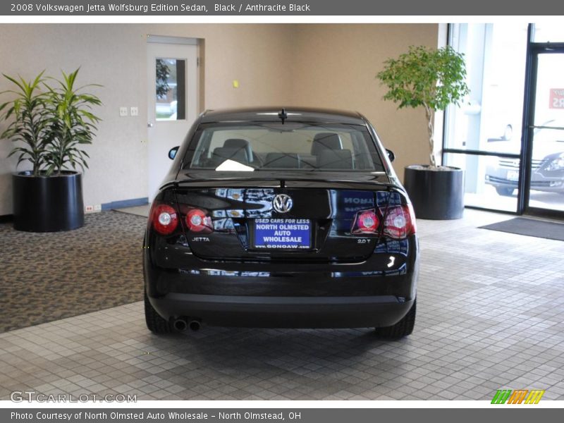 Black / Anthracite Black 2008 Volkswagen Jetta Wolfsburg Edition Sedan