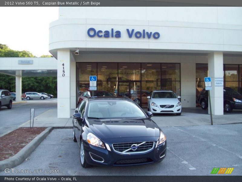 Caspian Blue Metallic / Soft Beige 2012 Volvo S60 T5