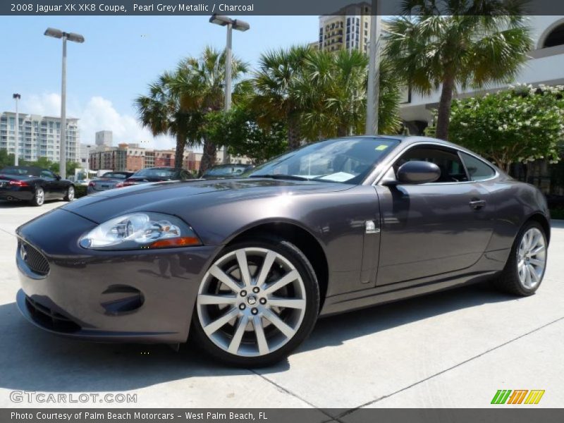 Pearl Grey Metallic / Charcoal 2008 Jaguar XK XK8 Coupe