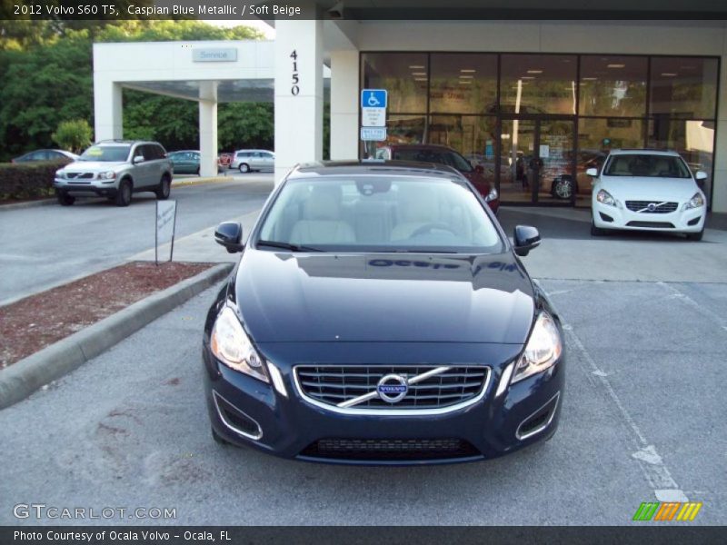 Caspian Blue Metallic / Soft Beige 2012 Volvo S60 T5