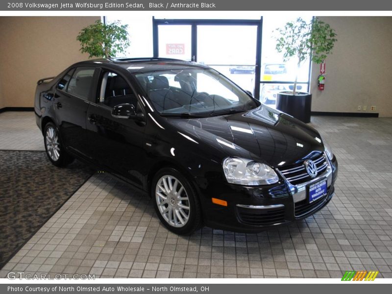 Black / Anthracite Black 2008 Volkswagen Jetta Wolfsburg Edition Sedan