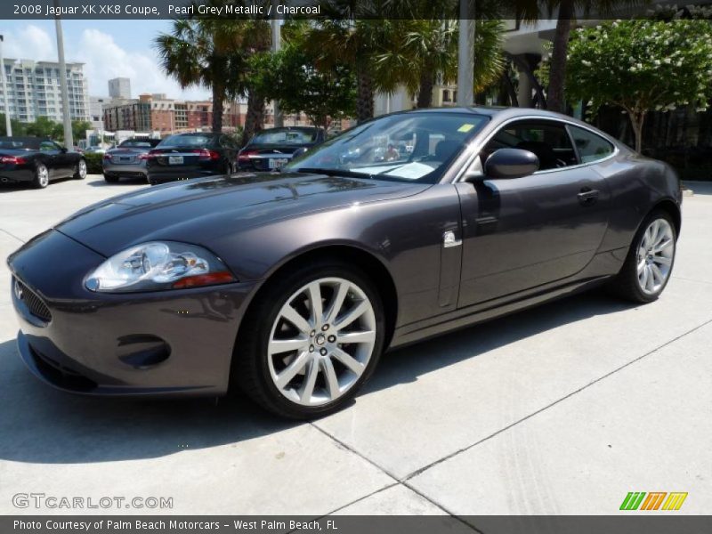 Pearl Grey Metallic / Charcoal 2008 Jaguar XK XK8 Coupe