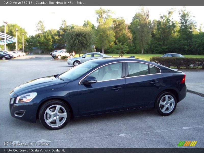 Caspian Blue Metallic / Soft Beige 2012 Volvo S60 T5