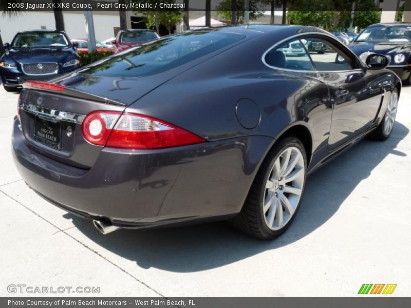 Pearl Grey Metallic / Charcoal 2008 Jaguar XK XK8 Coupe