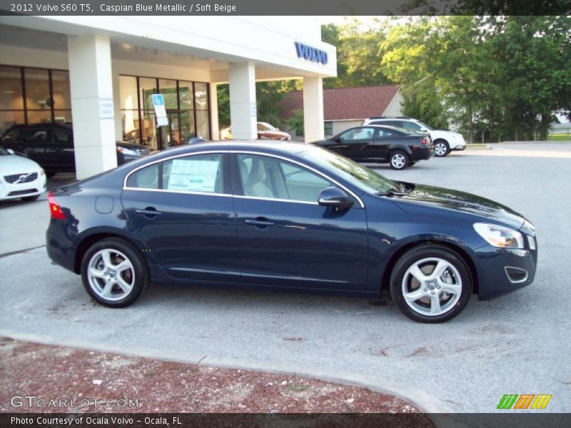 Caspian Blue Metallic / Soft Beige 2012 Volvo S60 T5