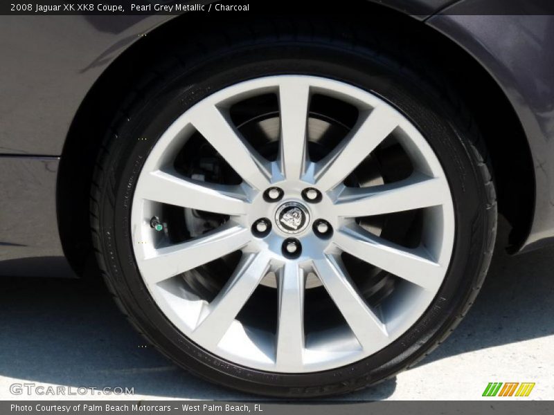 Pearl Grey Metallic / Charcoal 2008 Jaguar XK XK8 Coupe