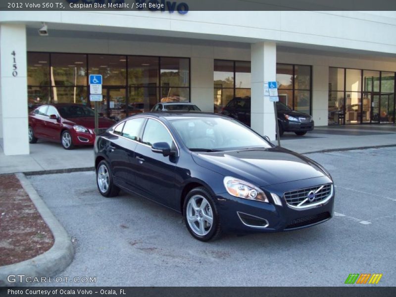 Caspian Blue Metallic / Soft Beige 2012 Volvo S60 T5