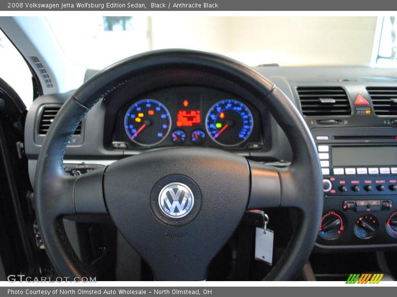 Black / Anthracite Black 2008 Volkswagen Jetta Wolfsburg Edition Sedan