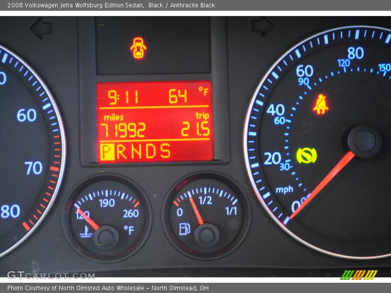 Black / Anthracite Black 2008 Volkswagen Jetta Wolfsburg Edition Sedan