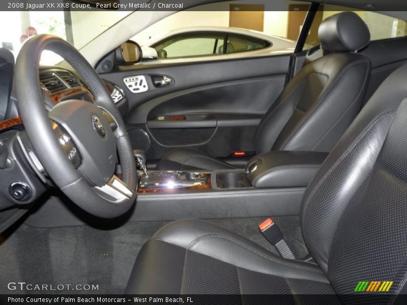 Pearl Grey Metallic / Charcoal 2008 Jaguar XK XK8 Coupe