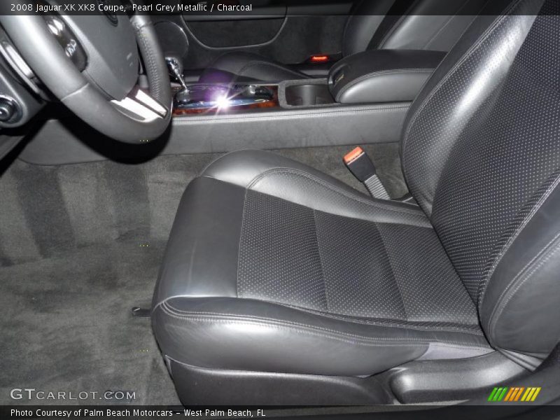 Pearl Grey Metallic / Charcoal 2008 Jaguar XK XK8 Coupe
