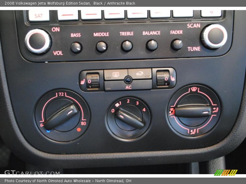 Black / Anthracite Black 2008 Volkswagen Jetta Wolfsburg Edition Sedan