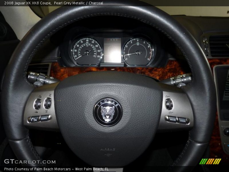 Pearl Grey Metallic / Charcoal 2008 Jaguar XK XK8 Coupe