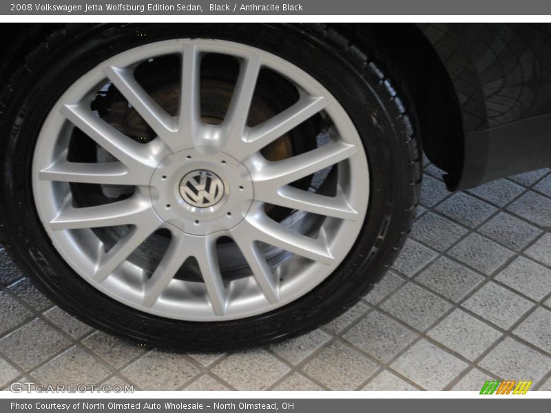 Black / Anthracite Black 2008 Volkswagen Jetta Wolfsburg Edition Sedan