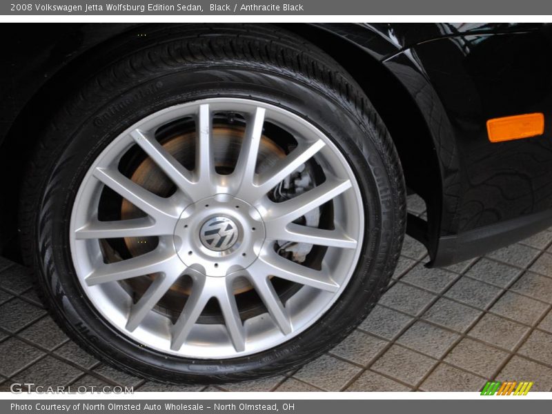 Black / Anthracite Black 2008 Volkswagen Jetta Wolfsburg Edition Sedan