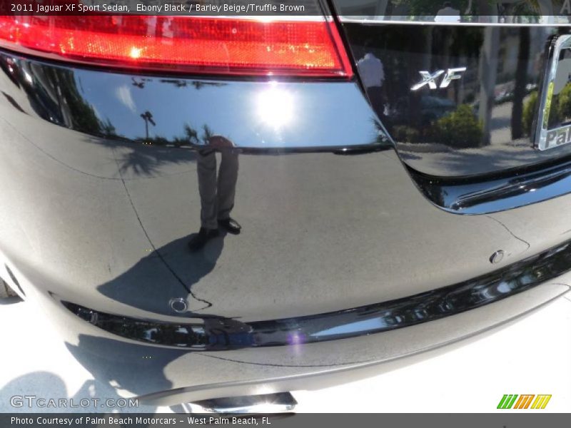 Ebony Black / Barley Beige/Truffle Brown 2011 Jaguar XF Sport Sedan