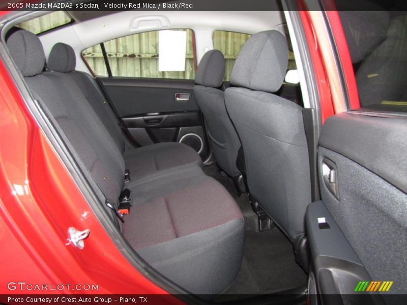  2005 MAZDA3 s Sedan Black/Red Interior