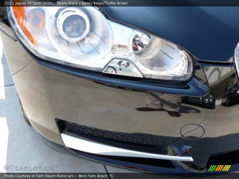 Ebony Black / Barley Beige/Truffle Brown 2011 Jaguar XF Sport Sedan