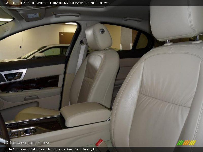 Ebony Black / Barley Beige/Truffle Brown 2011 Jaguar XF Sport Sedan