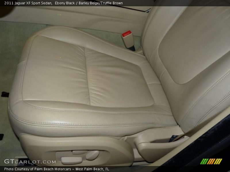 Ebony Black / Barley Beige/Truffle Brown 2011 Jaguar XF Sport Sedan