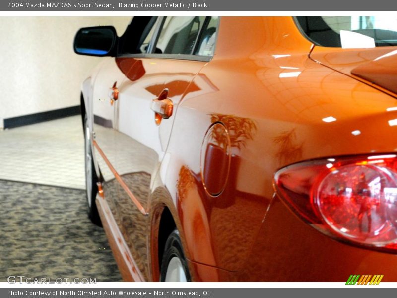 Blazing Copper Metallic / Black 2004 Mazda MAZDA6 s Sport Sedan