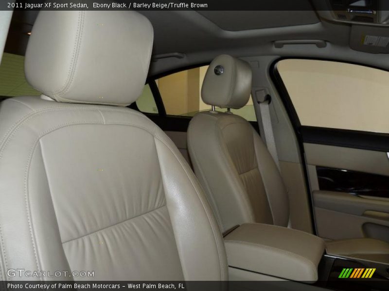 Ebony Black / Barley Beige/Truffle Brown 2011 Jaguar XF Sport Sedan