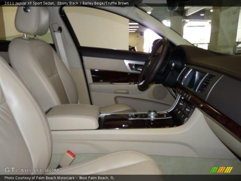 Ebony Black / Barley Beige/Truffle Brown 2011 Jaguar XF Sport Sedan