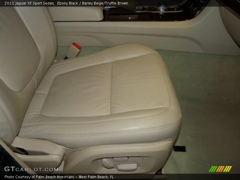 Ebony Black / Barley Beige/Truffle Brown 2011 Jaguar XF Sport Sedan