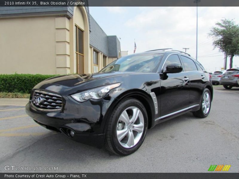 Front 3/4 View of 2010 FX 35