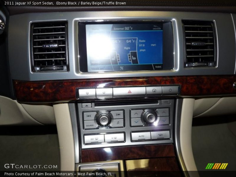 Ebony Black / Barley Beige/Truffle Brown 2011 Jaguar XF Sport Sedan