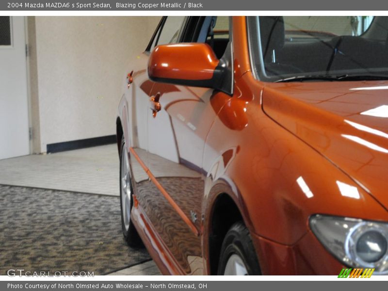 Blazing Copper Metallic / Black 2004 Mazda MAZDA6 s Sport Sedan