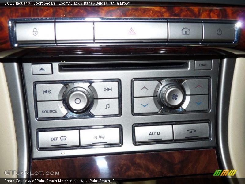 Ebony Black / Barley Beige/Truffle Brown 2011 Jaguar XF Sport Sedan