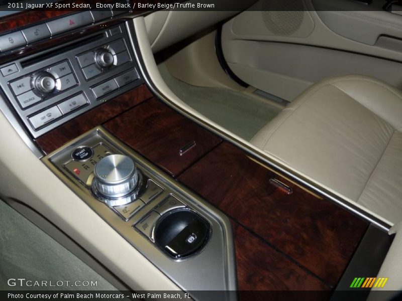 Ebony Black / Barley Beige/Truffle Brown 2011 Jaguar XF Sport Sedan